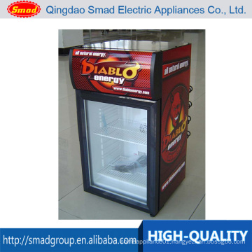 40L Glass Door Mini Soft Drink Display Refrigerator